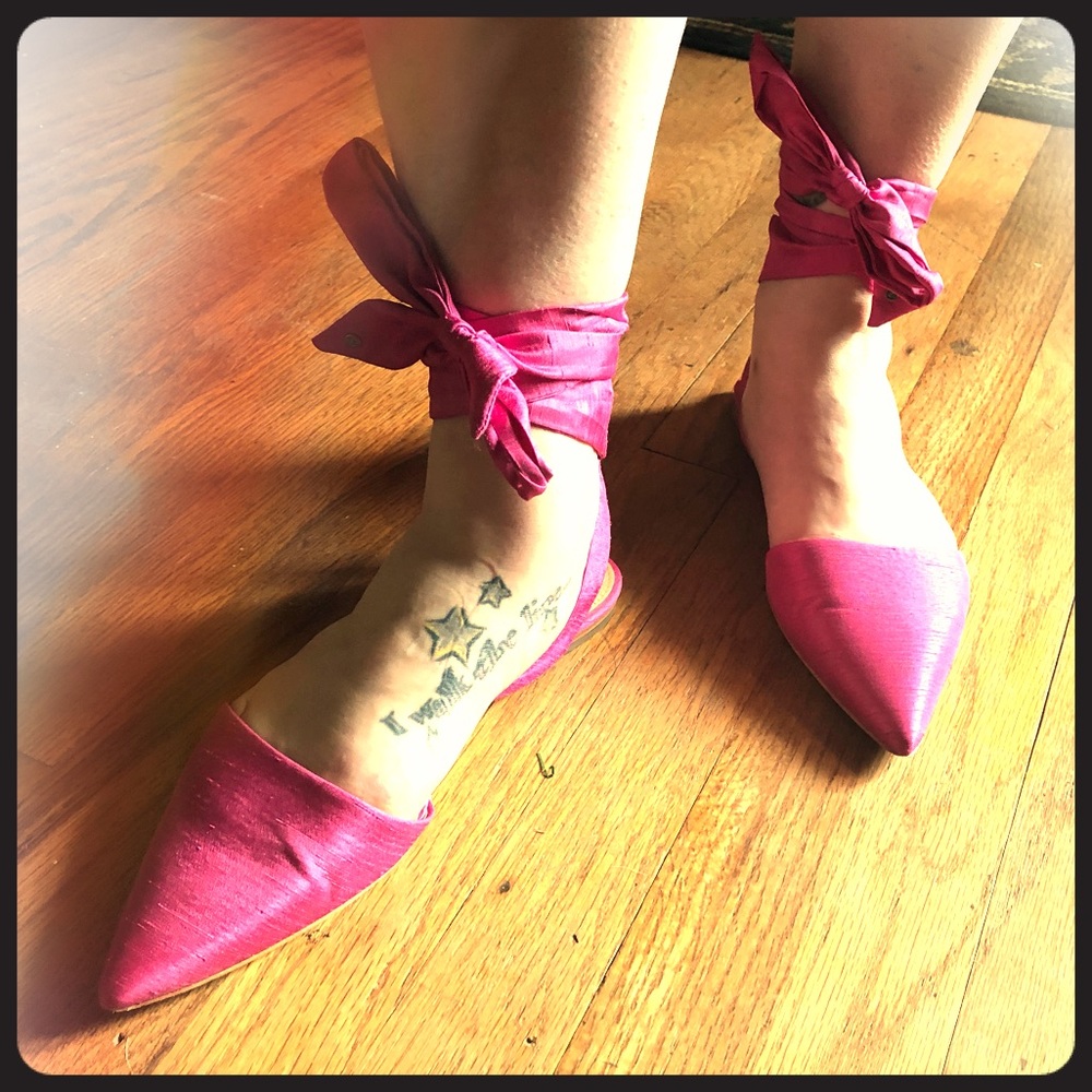 Sam Edelman fuschia "ballet style" dress flats 9.5